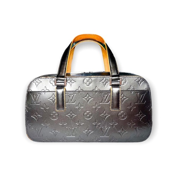 Louis Vuitton Handbags - Louis Vuitton Silver Grey Monogram Mat Shelton Vernis Bag